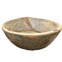 Misa z drewna egzotycznego Brąz XXL 74cm